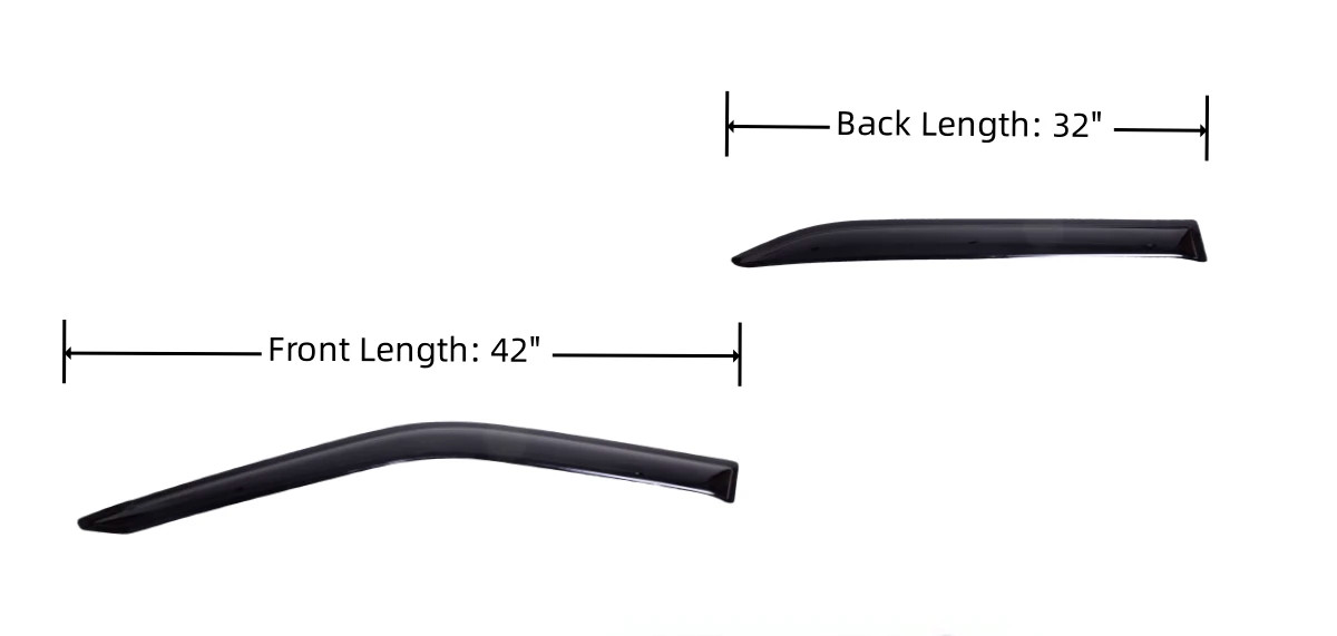 Window Visor Sun Rain Guard Deflector Fits Mitsubishi Eclipse Cross 2018-2023