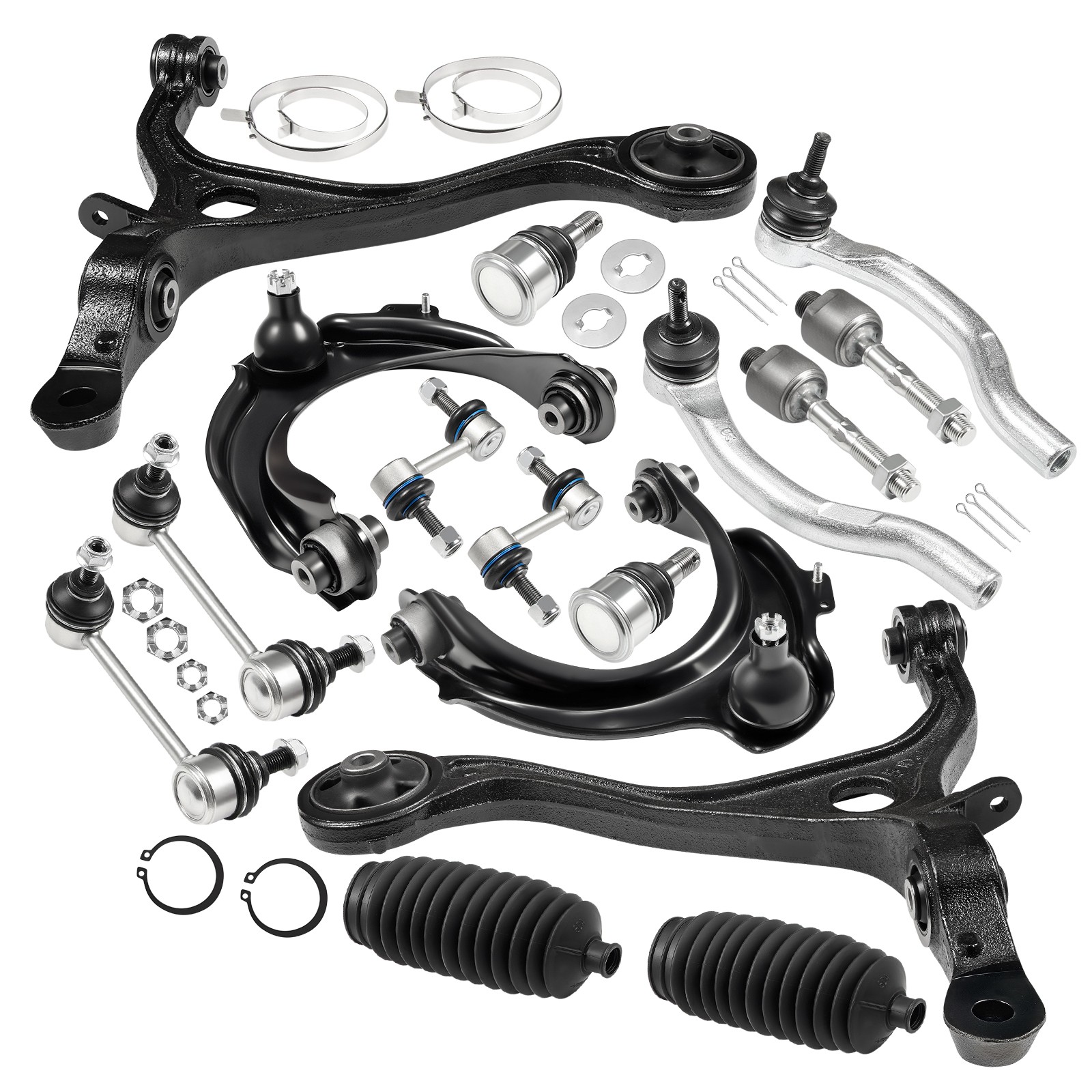Fit For 2003-2007 Honda Accord 2.4L Front Control Arms Sway Bar Tie Rods 16pc