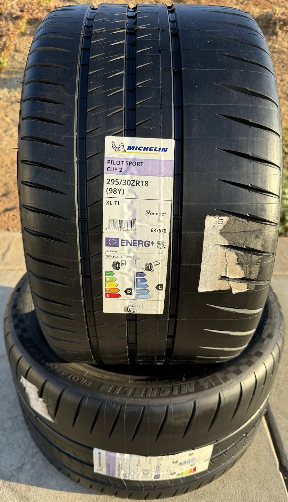Set of TWO BRAND NEW 295/30ZR18 (98Y) Michelin Pilot Sport Cup 2 (240) Tires