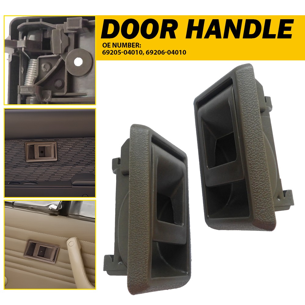 Door Handle Inner Indoor Left Right for 1995-2000 Toyota Tacoma Beige/Black/Gray