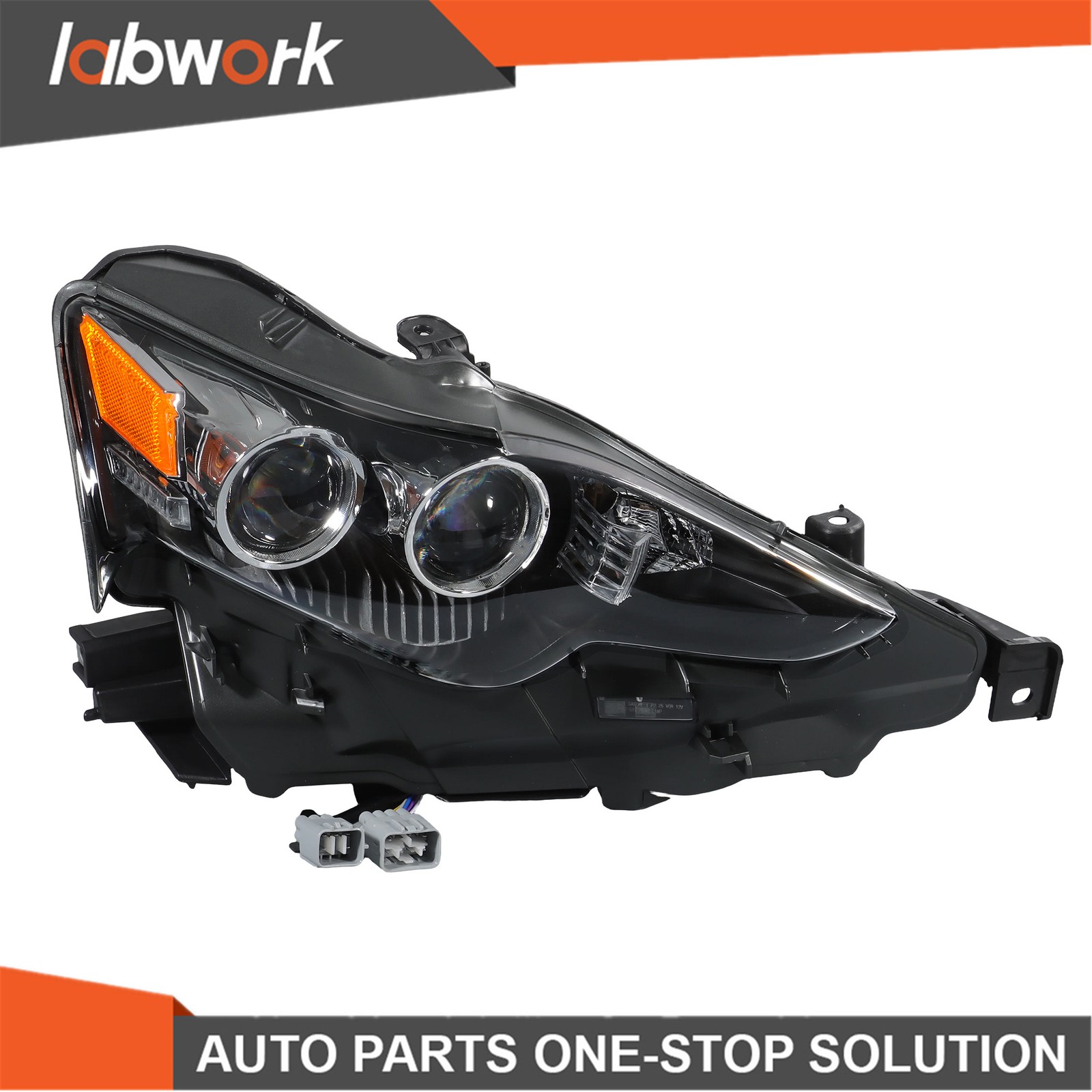 Labwork LED Headlights Assembly W/Halogen Turn Signal For Lexus IS 2014-16 Right