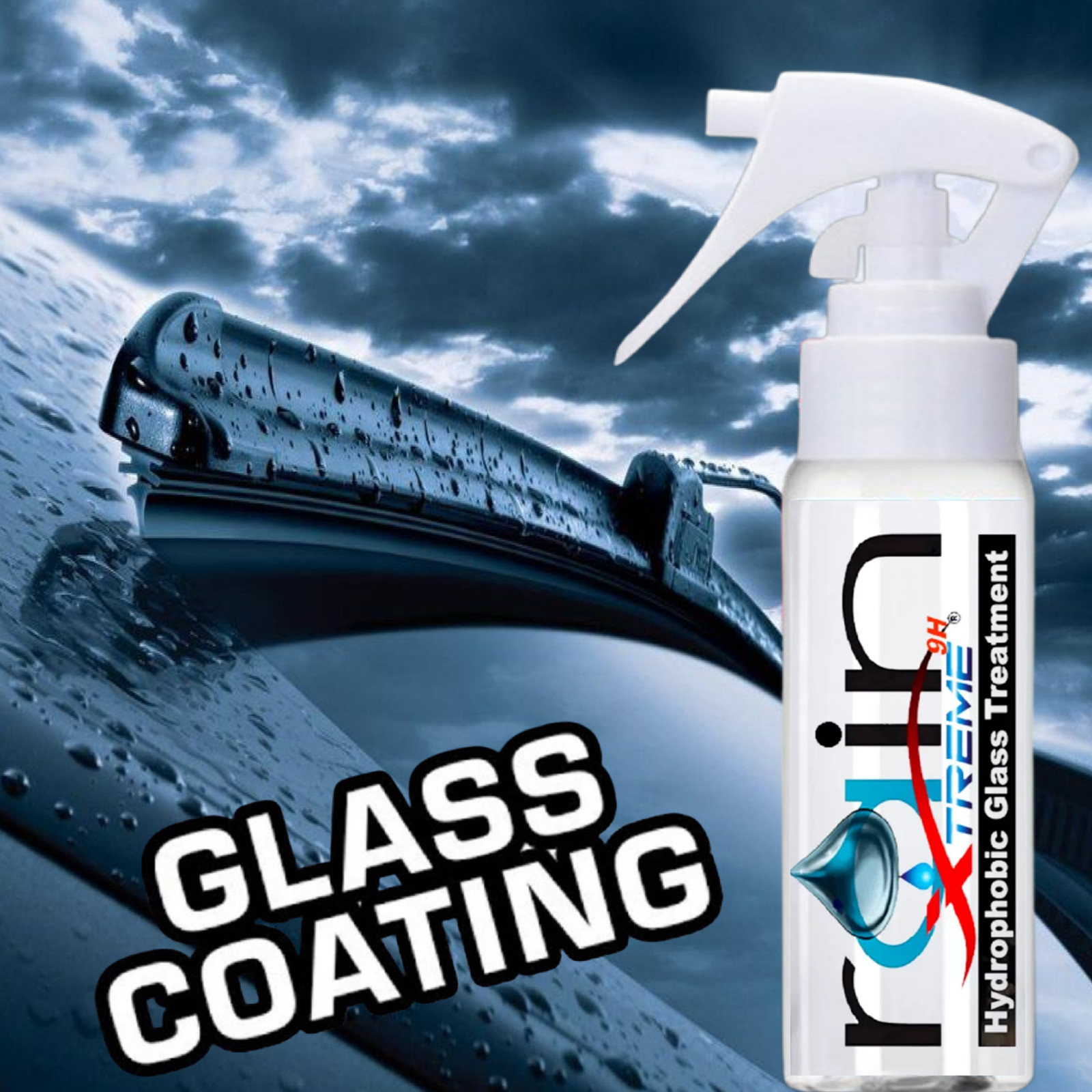 RAIN-X TREME PROFESSONAL HYDROPHOBIC “1 YEAR” GLASS TREATMENT CERAMIC GLASS COAT