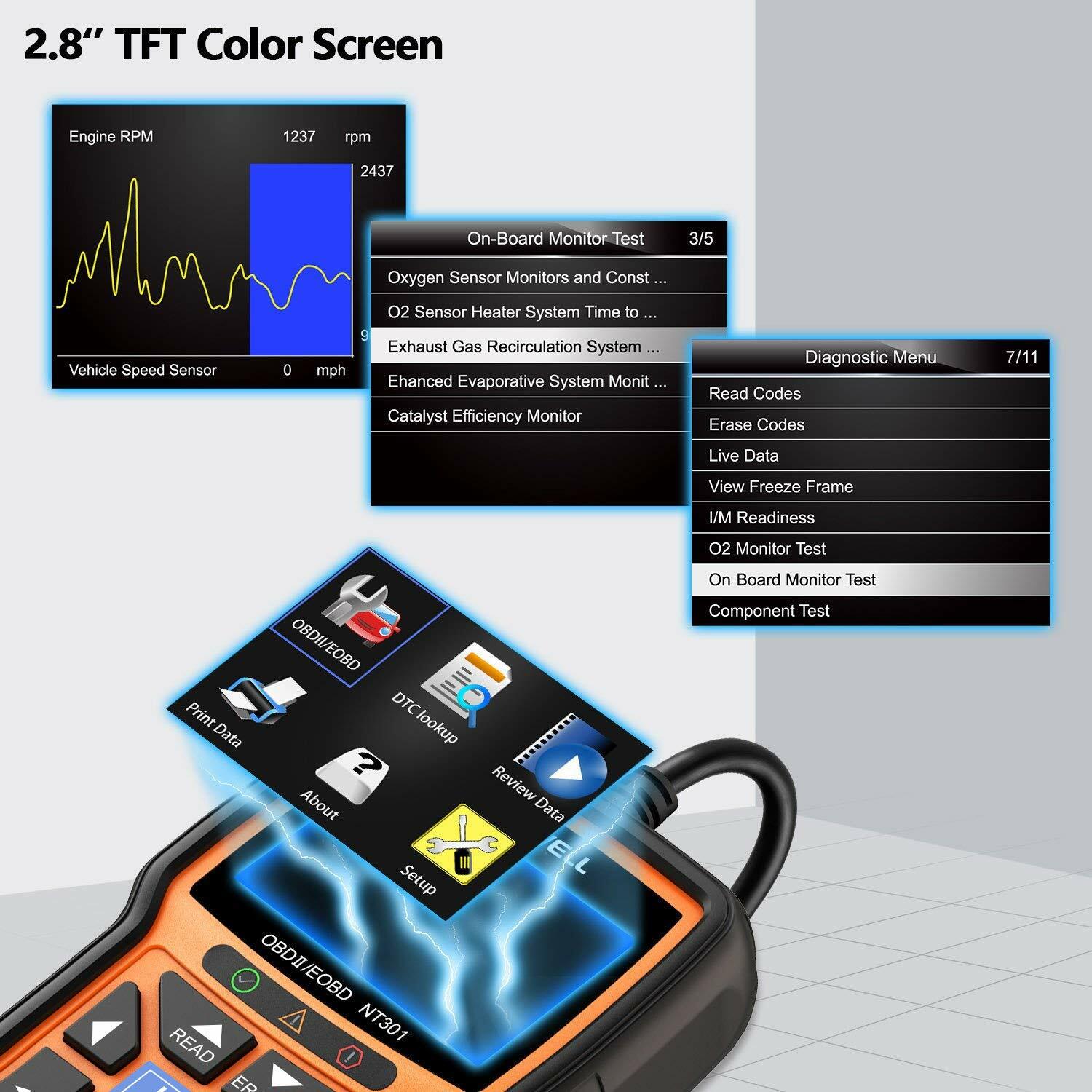 Car Code Reader OBD2 Diagnostic Scanner Car Engine Fault Scan Tool Light Reset