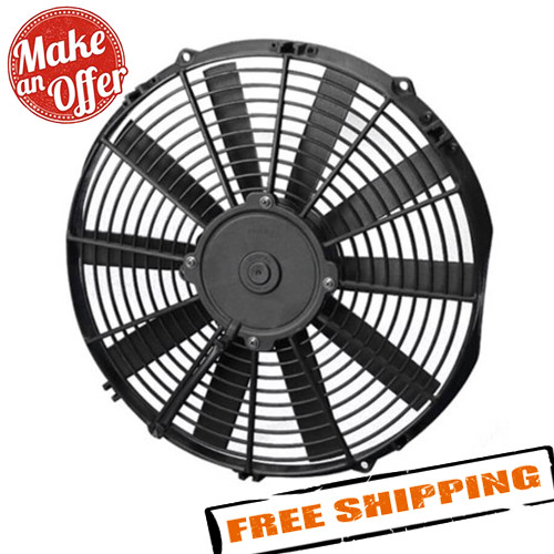 SPAL 30100398 13.00″ Low Profile Puller Fan with Straight Blades, 12V