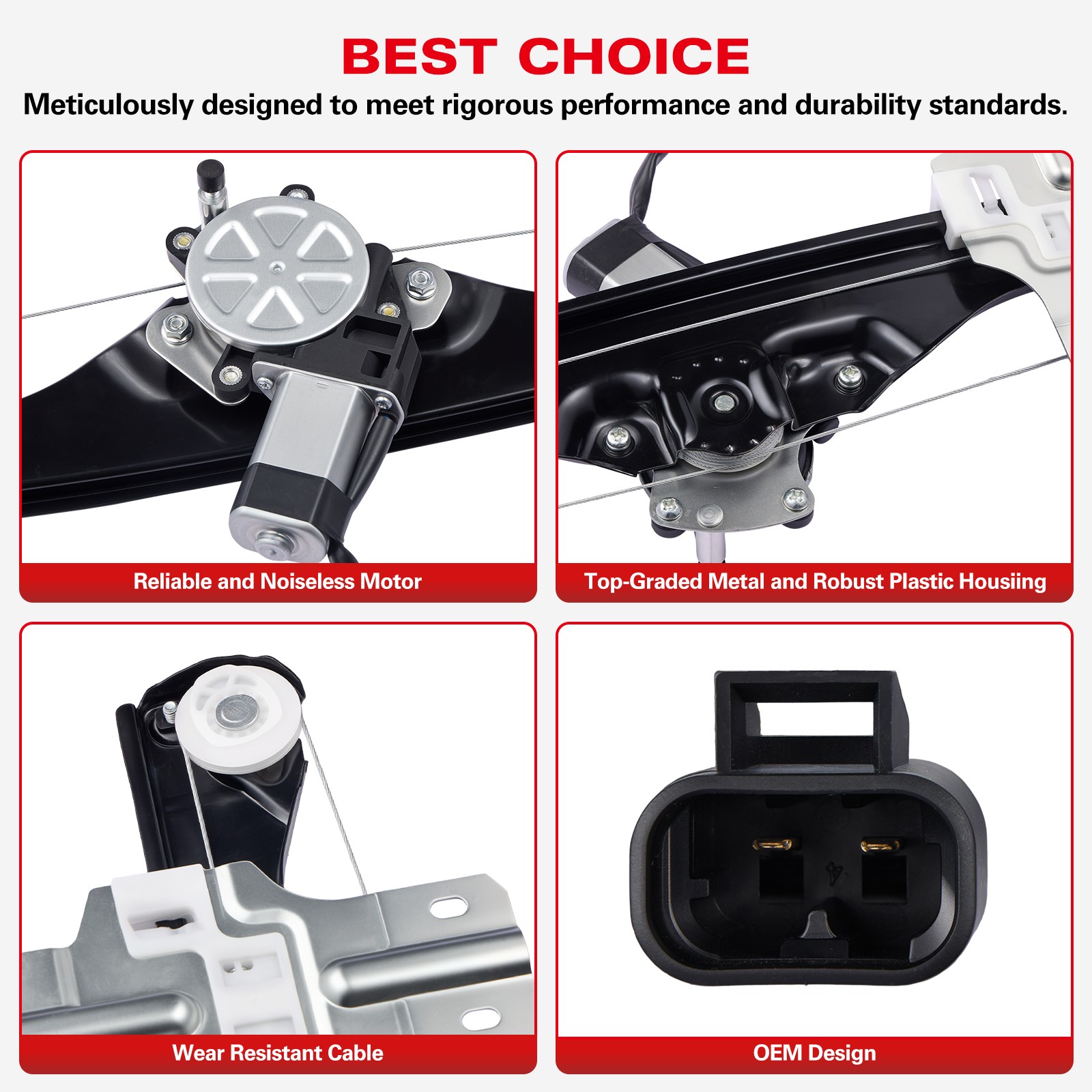 Front RH Power Window Regulator w/ Motor Fits 07-10 Saturn Outlook 3.6L 25901213