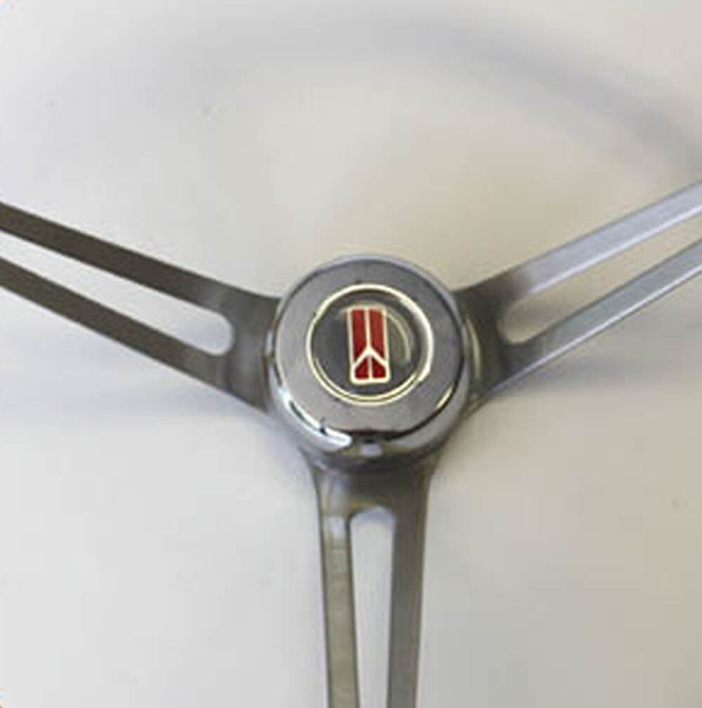 64 65 66 Olds 442 F85 Cutlass 98 Wood Steering Wheel walnut 15″ stainless spokes