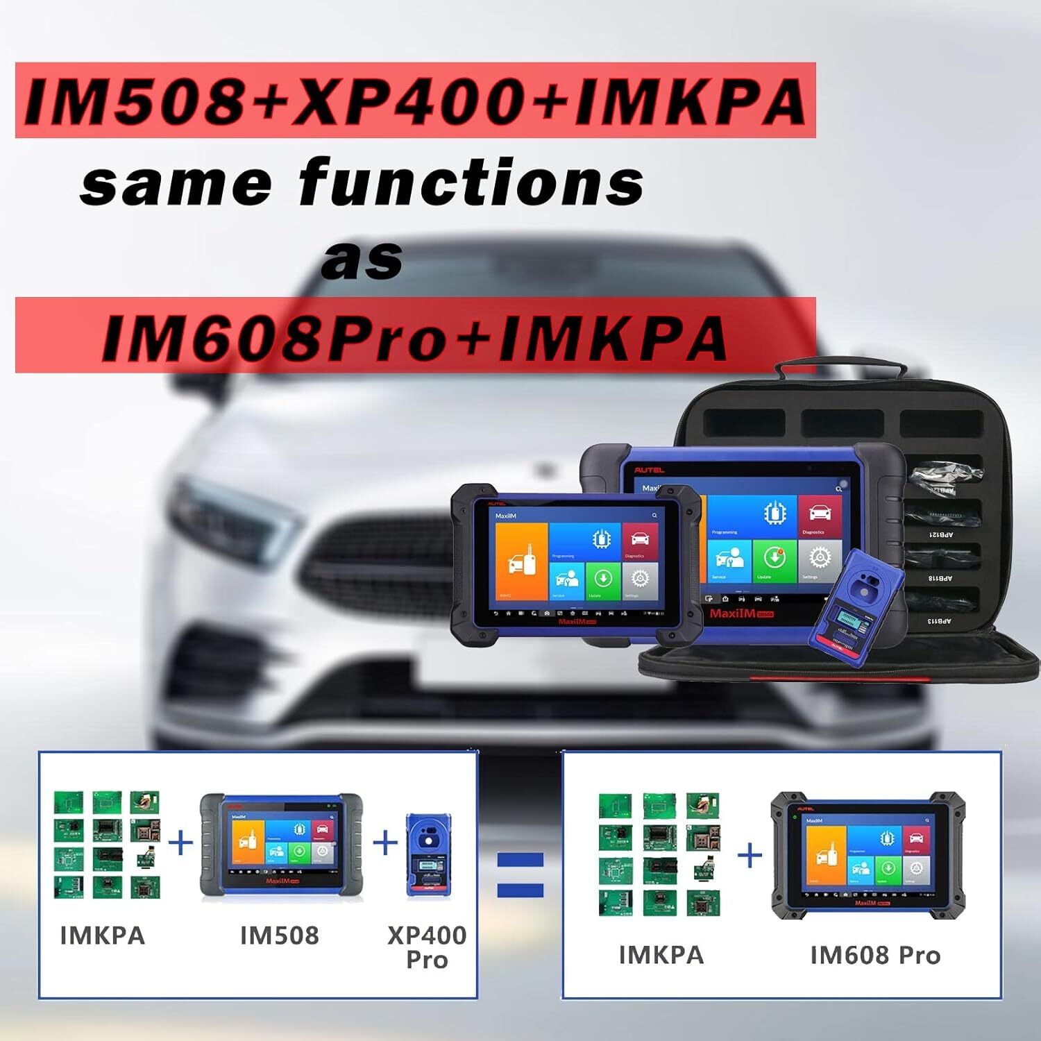 Autel IMKPA MaxiIM Expanded Key Programming Adapter Kit for IM608PRO IM508 IM608