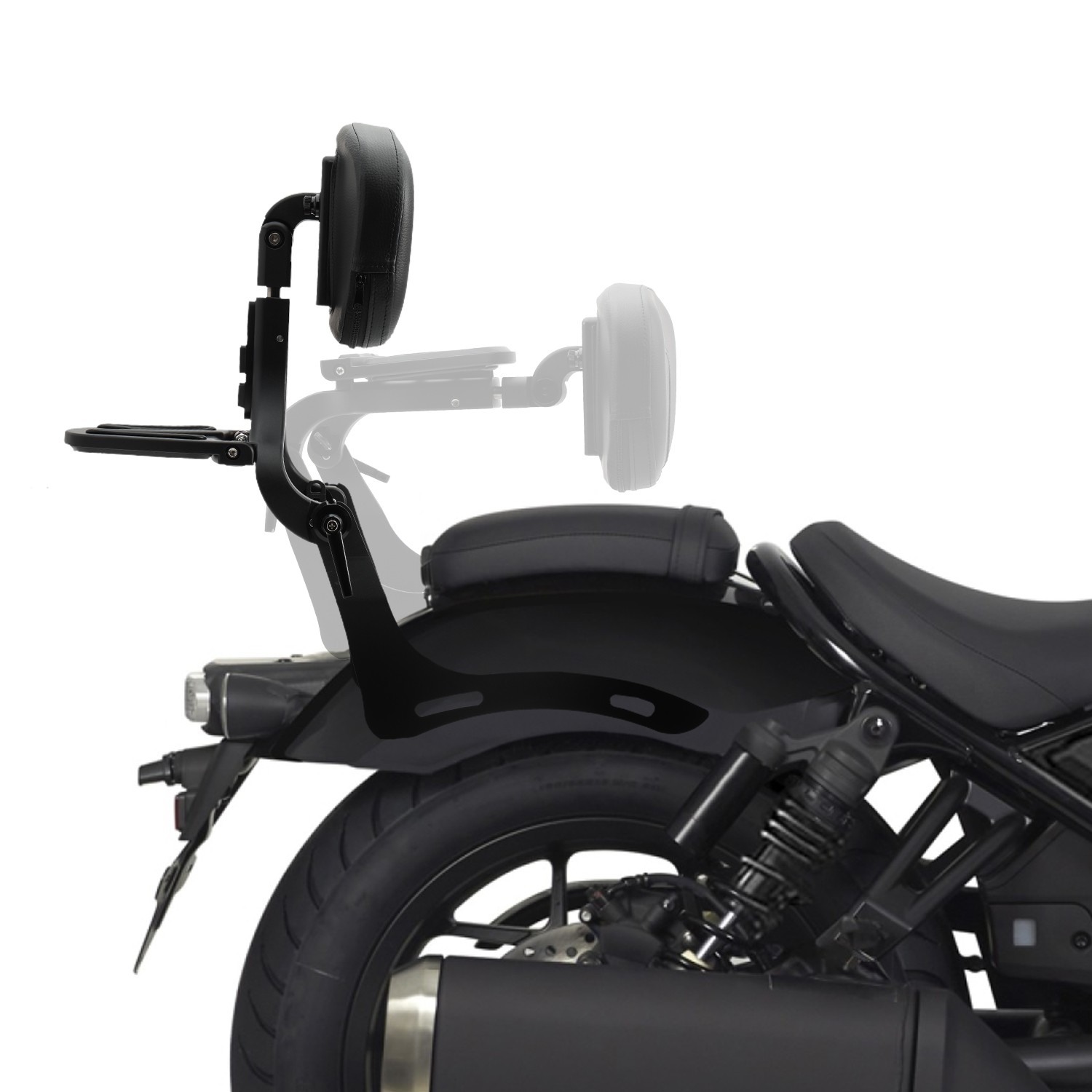 Driver Passenger Backrest Sissy Bar For Honda Rebel 1100 CMX 1100 DCT 2021-2025