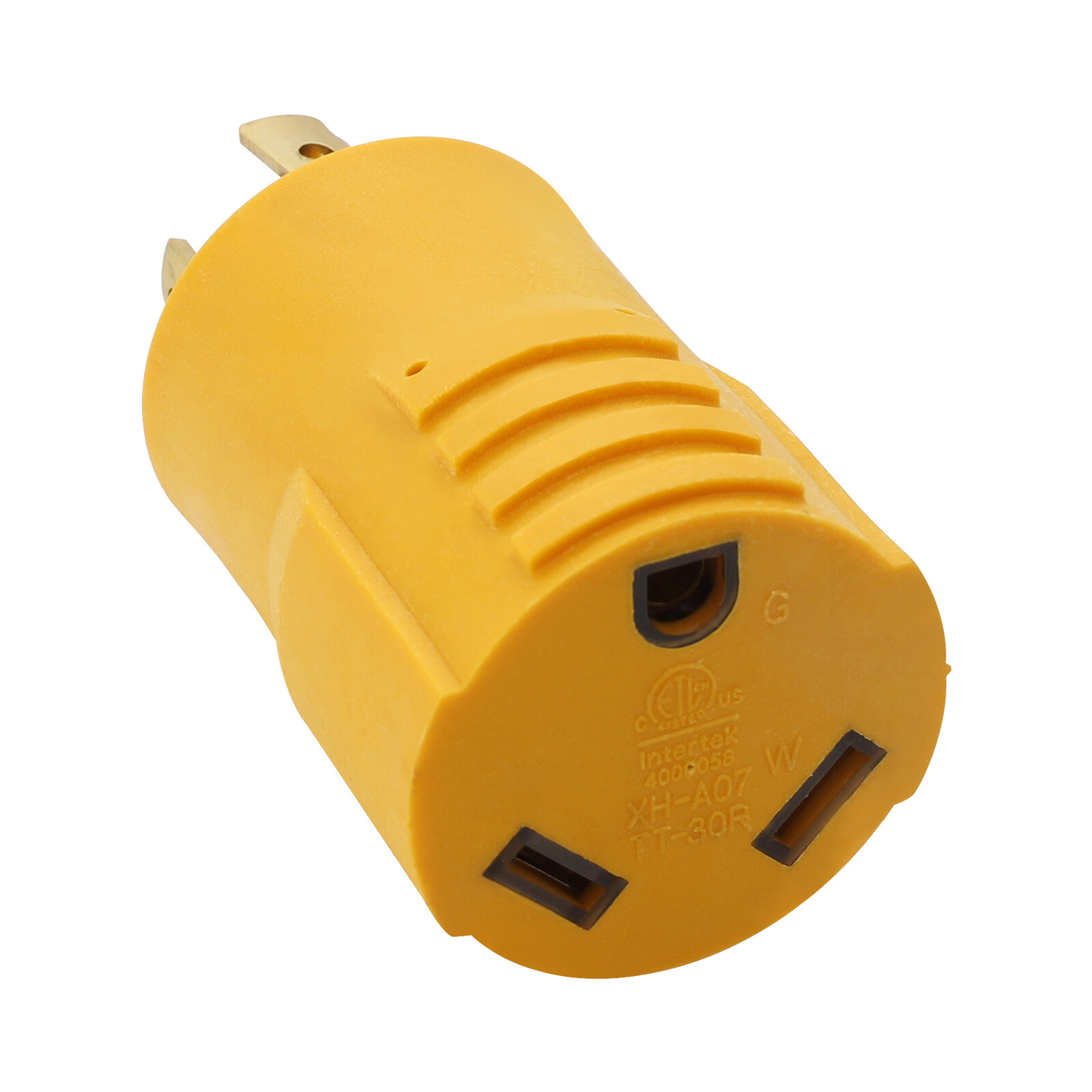 RV Trailer Generator Adapter 30 AMP 4-Prong L14-30P to TT-30R Plug Twist Lock
