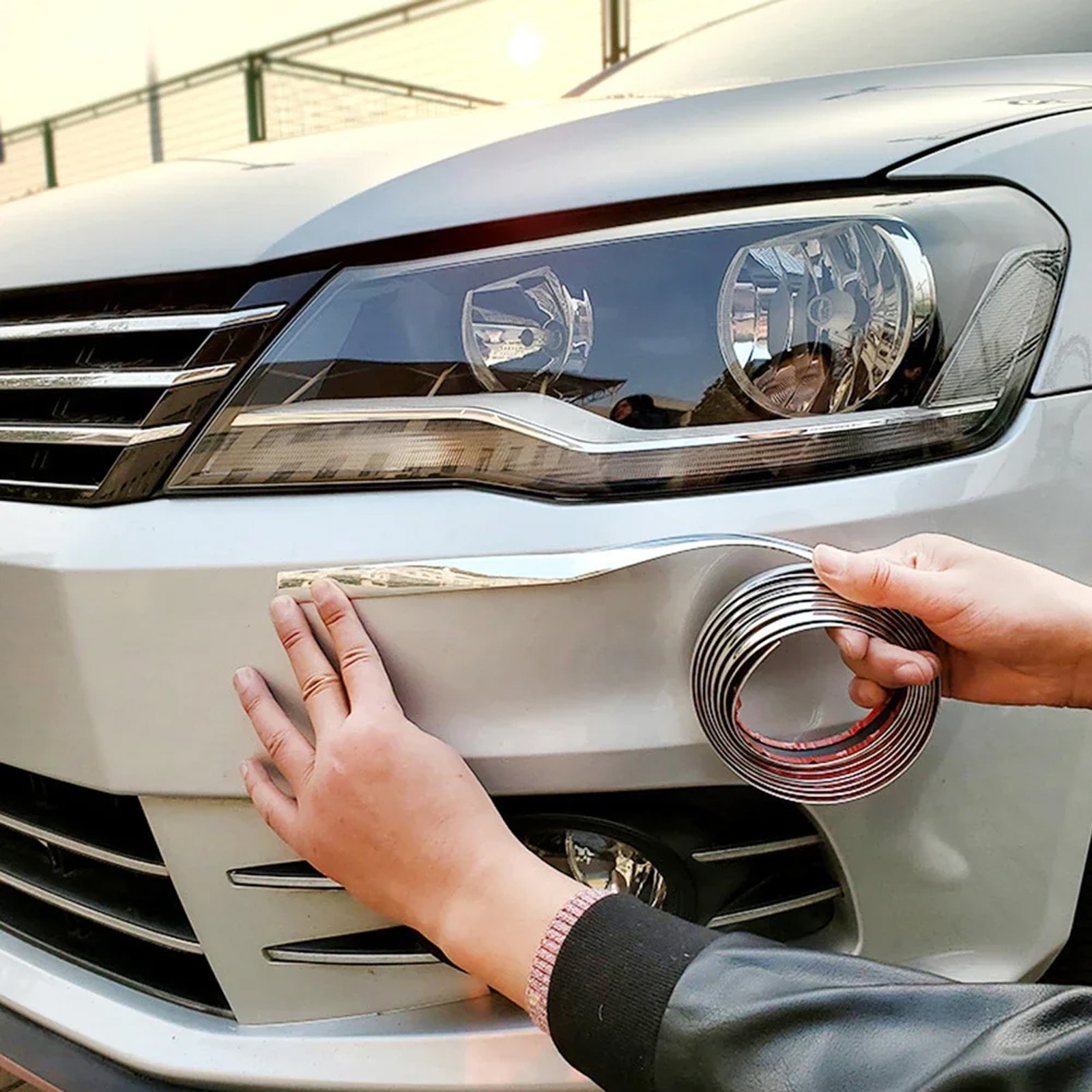 1” 16FT Chrome Trim Molding Strip Car Door Window Bumper Side Trime Protector