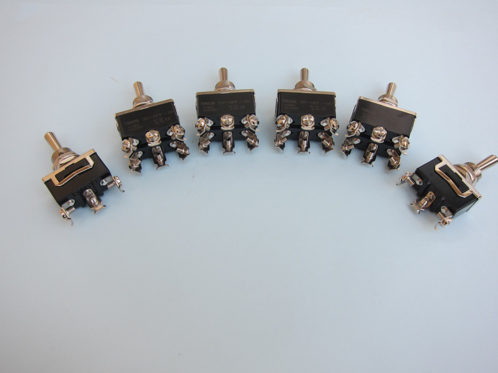 Lowrider Hydraulics Toggle Switch 6 prongs, & 3 prongs kit, 6 pack, smooth lever