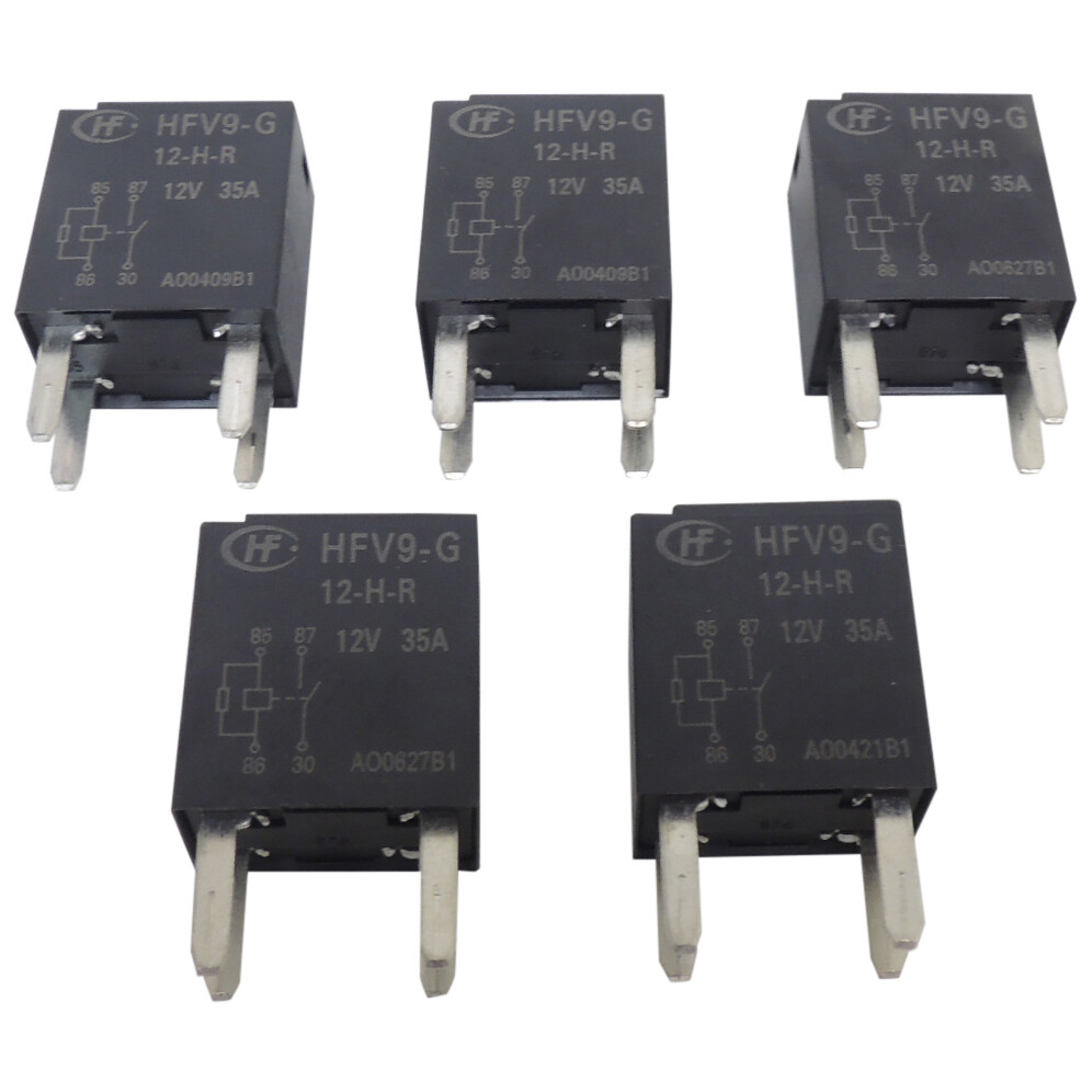 4-Terminal Main 4 Pin Relay 5-Pack New OEM GM D1786C HFV9-G 12-H-R 19116057