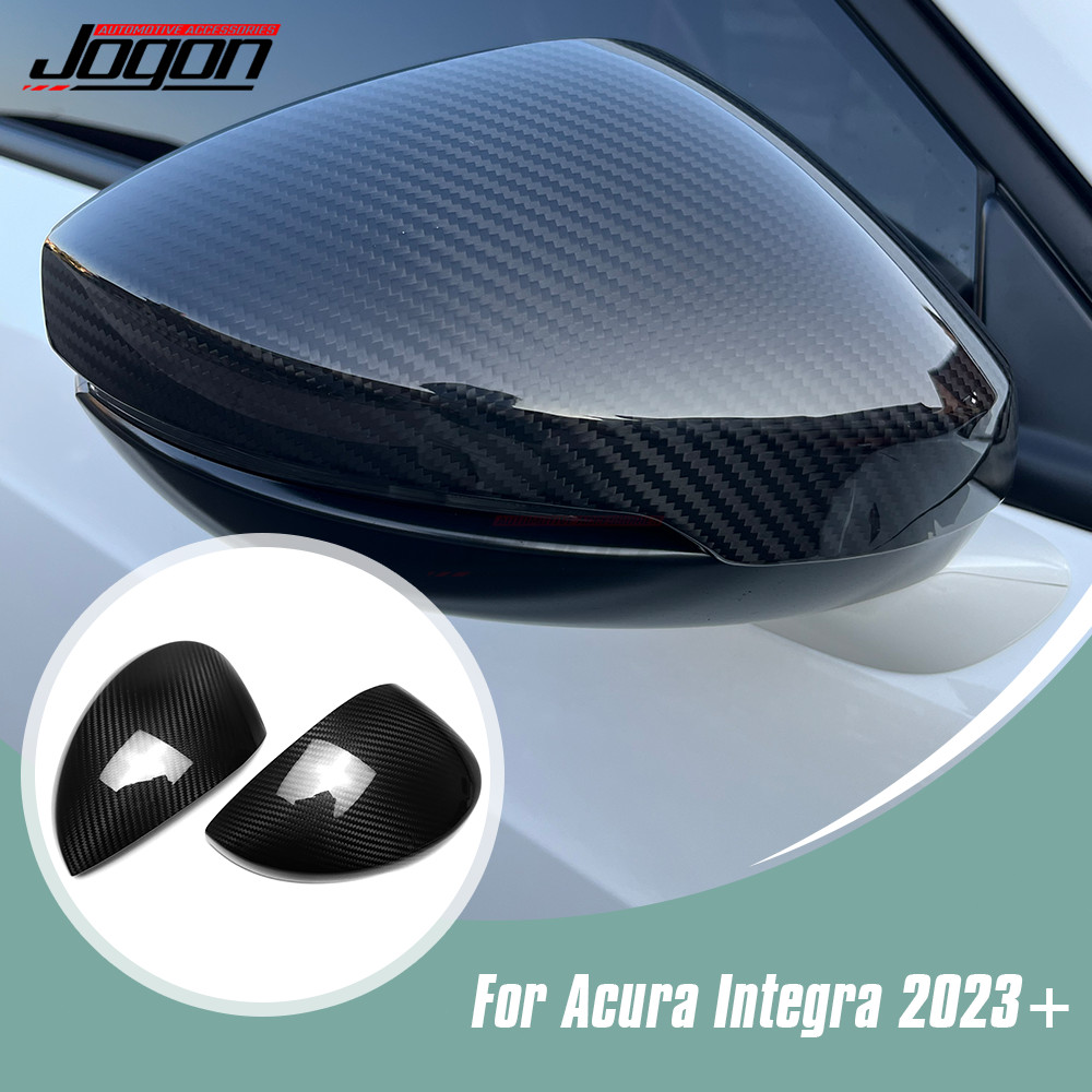 Dry Carbon Fiber Side Mirror Cap Cover For Acura Integra Type S A-Spec 2023-2025