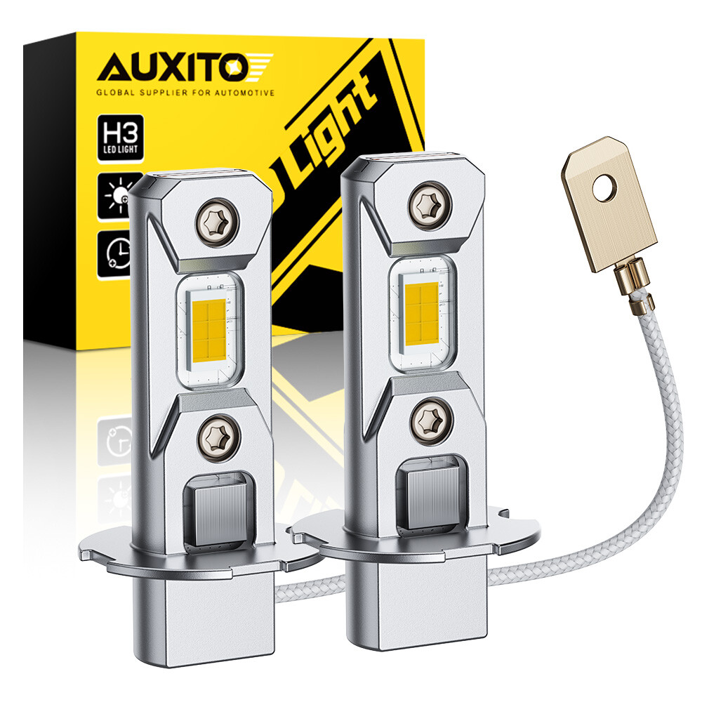 Mini Size H3 LED Fog Light Bulb Conversion Kit Super Bright YELLOW DRL 3000K USA