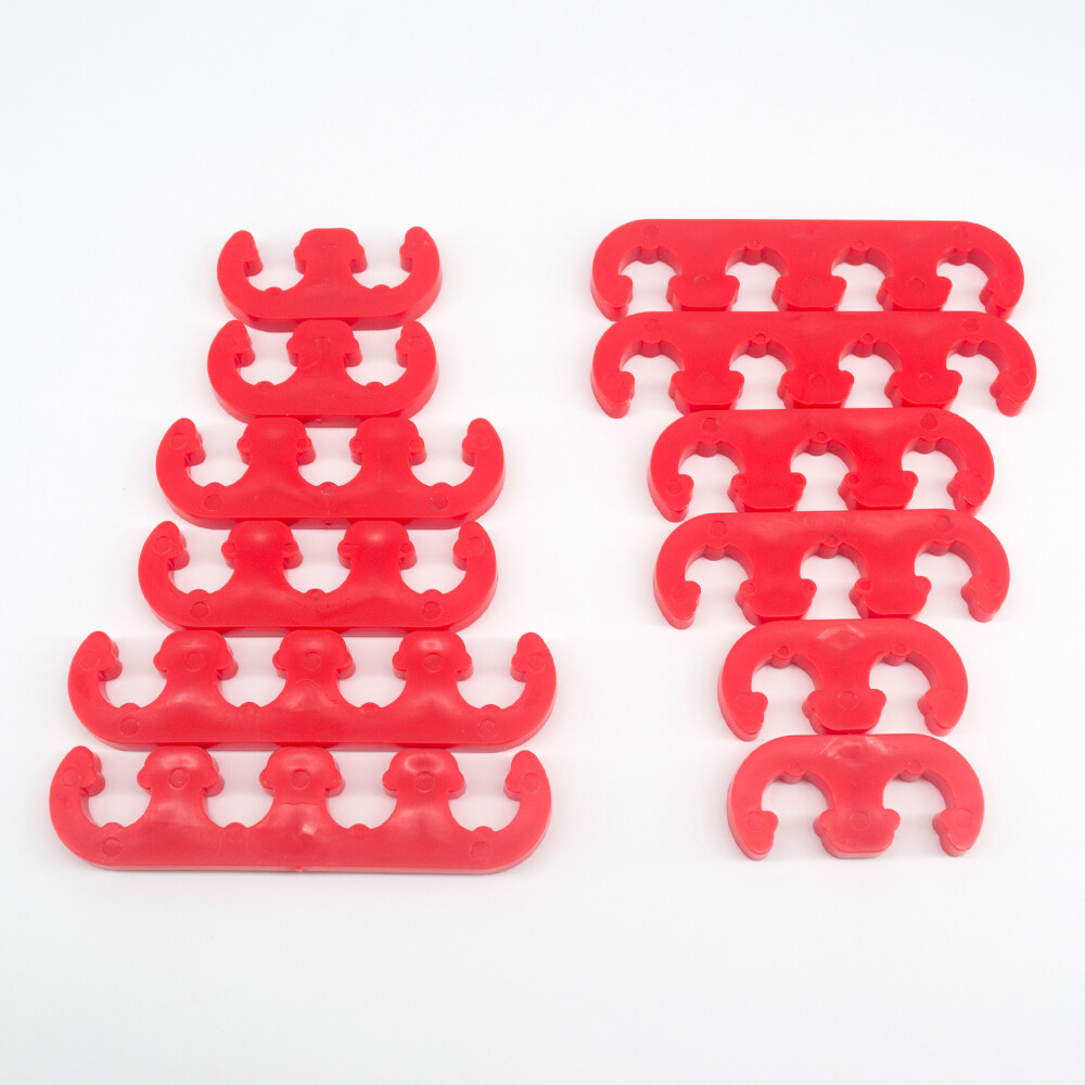 2sets Red Plastic Spark Plug Wire Separators Dividers Looms for Chevy Ford 9727
