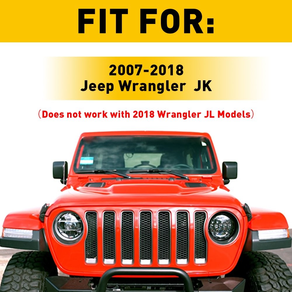 8.15” Headlight Mounting Bracket Ring Trim Bracket For Jeep Wrangler JK 07+ NEW