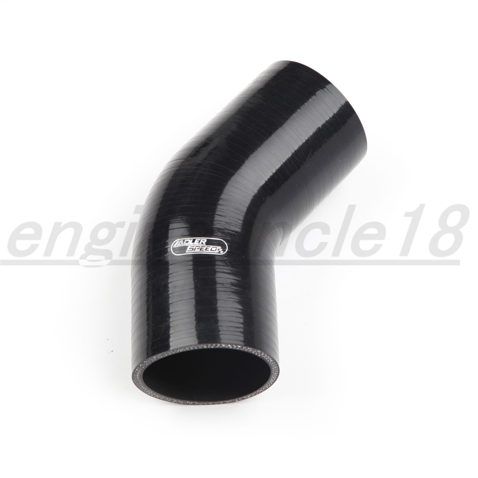 USA BLACK 4 Layer/ply 3″ ID 45 Degree Turbo Silicone Hose Coupler Pipe Tube