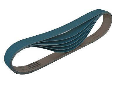 Sanding Belts 2 X 42 Zirconia Cloth Sander Belts, 6 Pack (36 Grit)