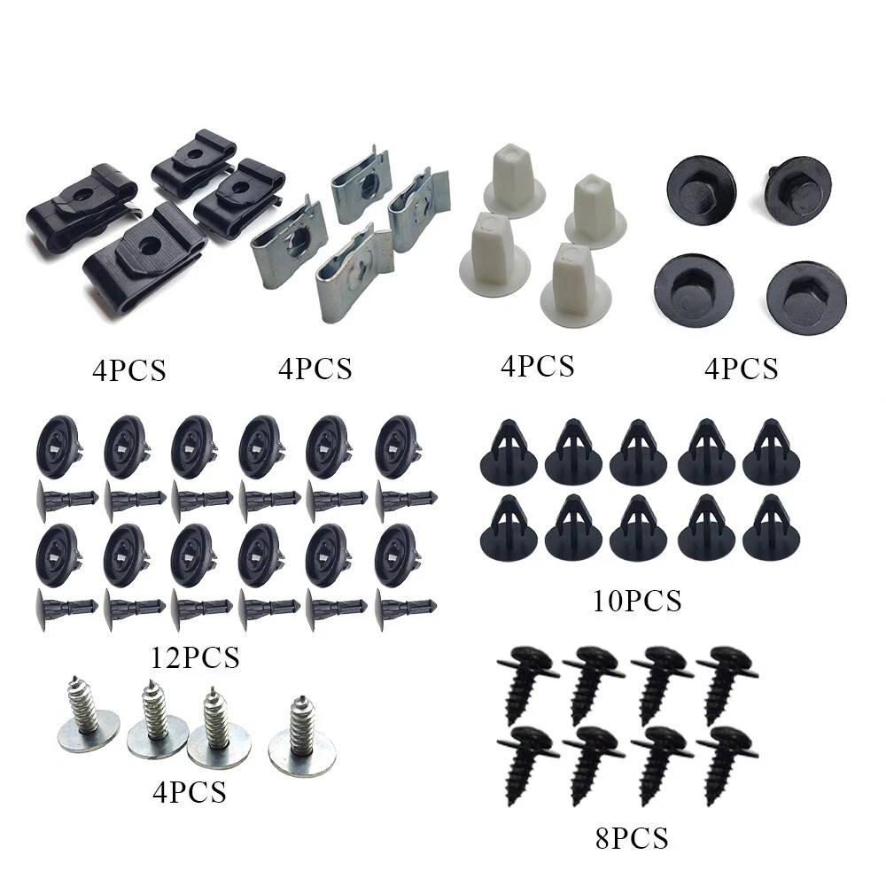 50x NEW Engine Splash Shield Fender Bumper Screw Clips Rivet Fastener For Toyota