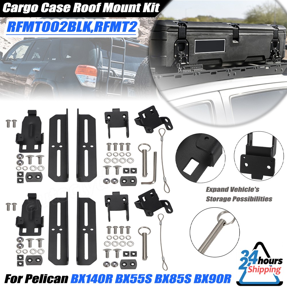 For Pelican RFMT-002-BLK Cargo Case Roof Mount Kit Fits Gen2 BX140R BX55S BX85S