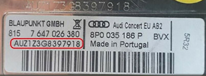 Audi Radio Unlock Code Service – All Models Concert Chorus RNS-E