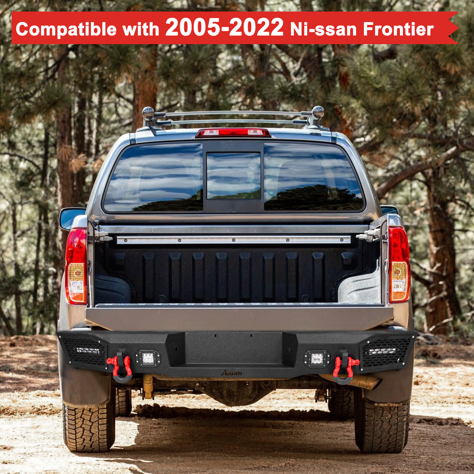 Aaiwa Front&Rear Bumper For 2005-2021 Nissan Frontier With D-Rings