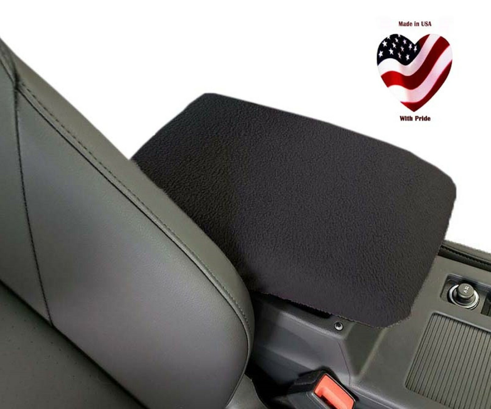 Fits Infiniti QX80 2014-2023 Fleece REAR Center Console Cover Made in USA P1PLUS