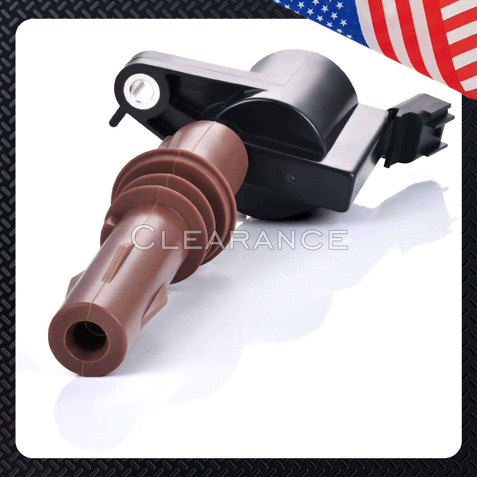 Ignition Coils Brown Boot + 8 Motorcraft SP509 Spark Plugs for Ford DG521