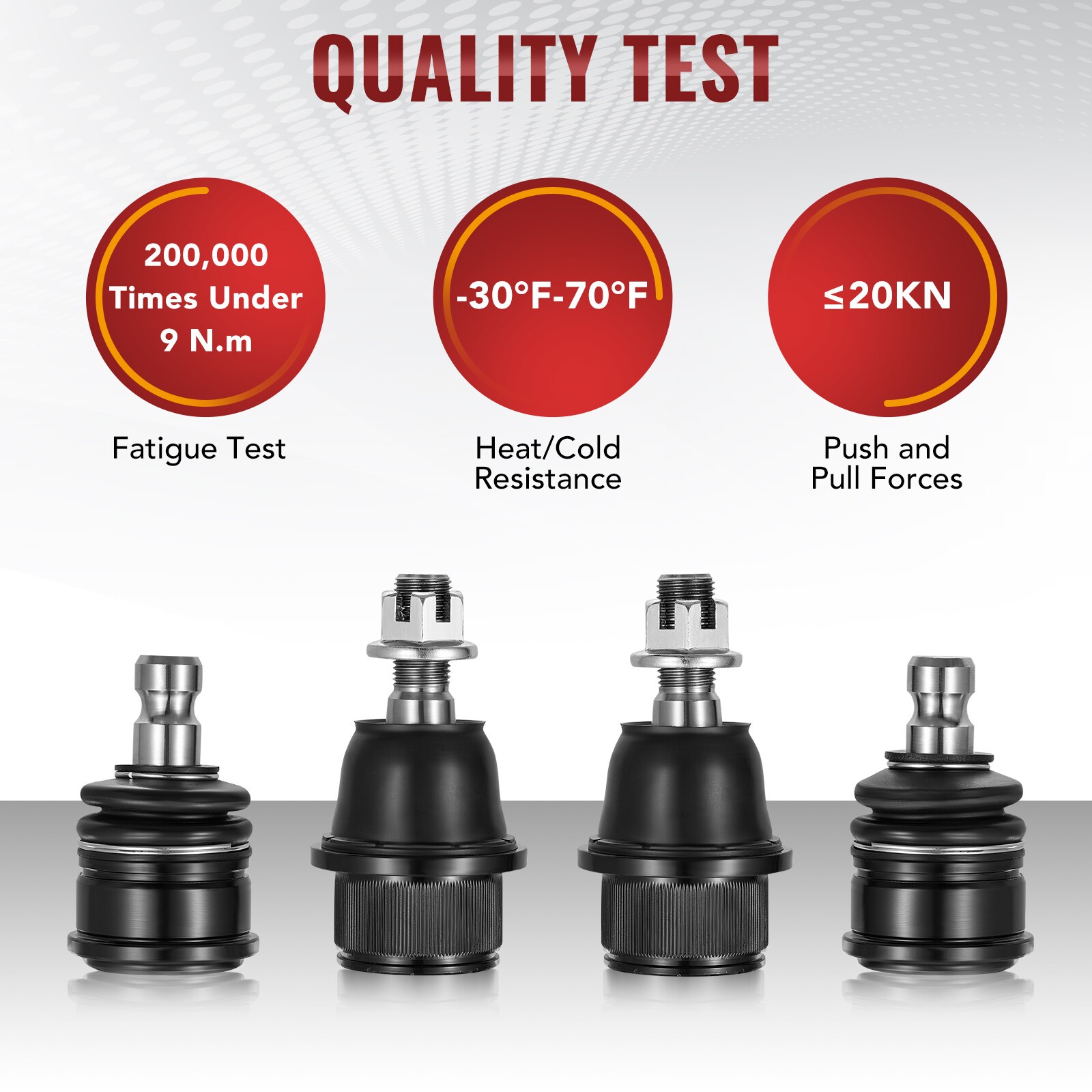 4PCS Front Upper Lower Ball Joints For 2002-2009 Chevy Trailblazer GMC Envoy