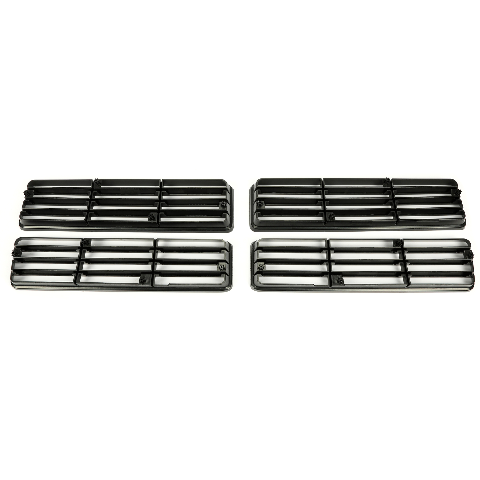 For Dodge D150 D250 W150 91-93 Left & Right Upper & Lower Grille Insert 4PCS