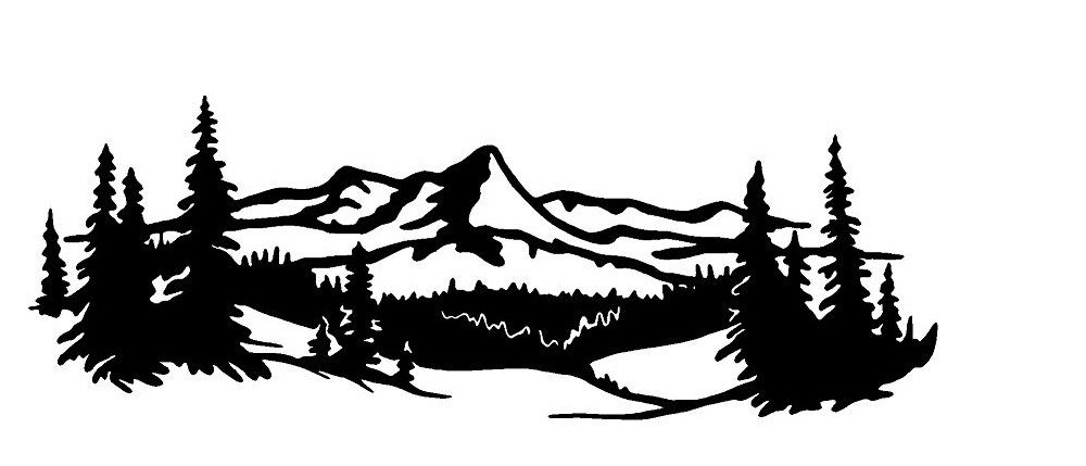 MOUNTAIN SCENE #8 DECAL VAN VEHICLE SEMI TRAILER CROSS OVER CAR SUV TRUCK SUV