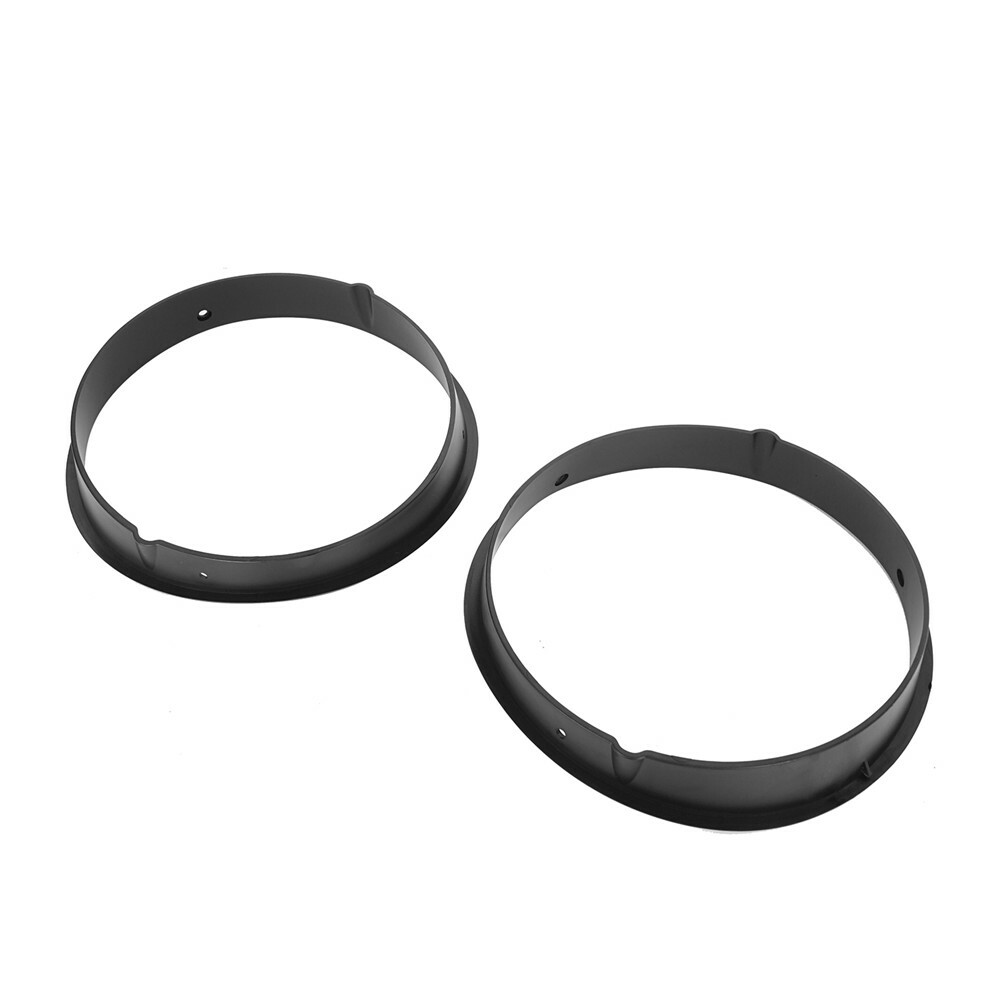 Black Headlight Trims Ring Bezels Cover Pair For 1997-2006 Jeep Wrangler TJ