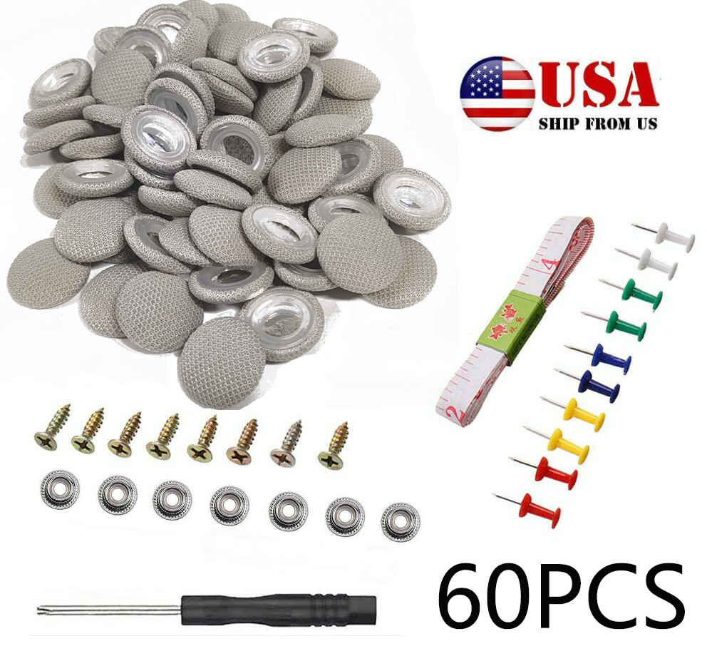 US 60x Car Roof Liner Ceiling Fixing Repair Buckle Sagging Headliner Snap Screws