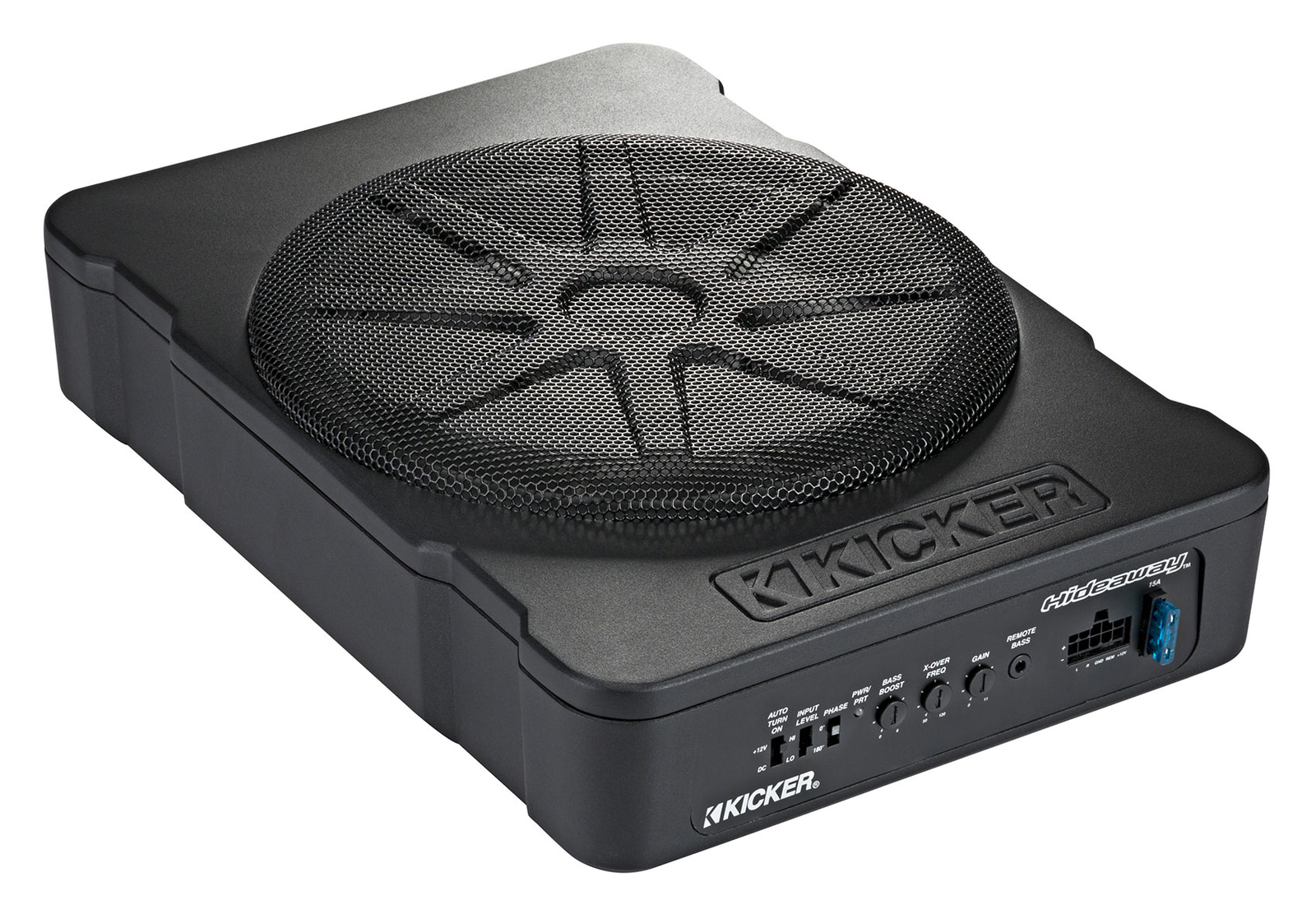 Kicker 51HS10 10″ Hideaway Under-Seat Powered Car Subwoofer Compact Sub HS10