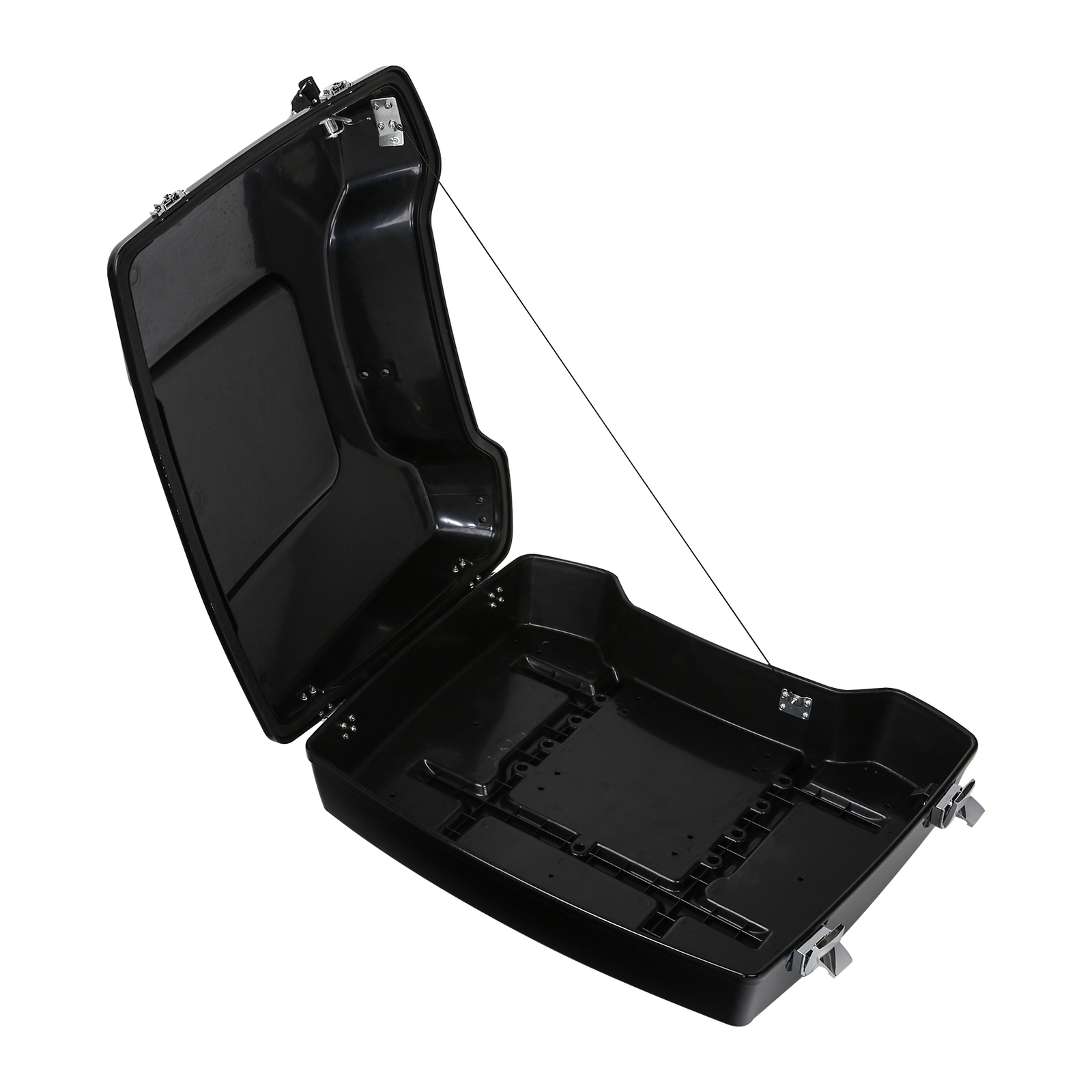 Razor Trunk W/ Two Up Mount Rack Fit For Harley Touring Road Glide 2009-2013