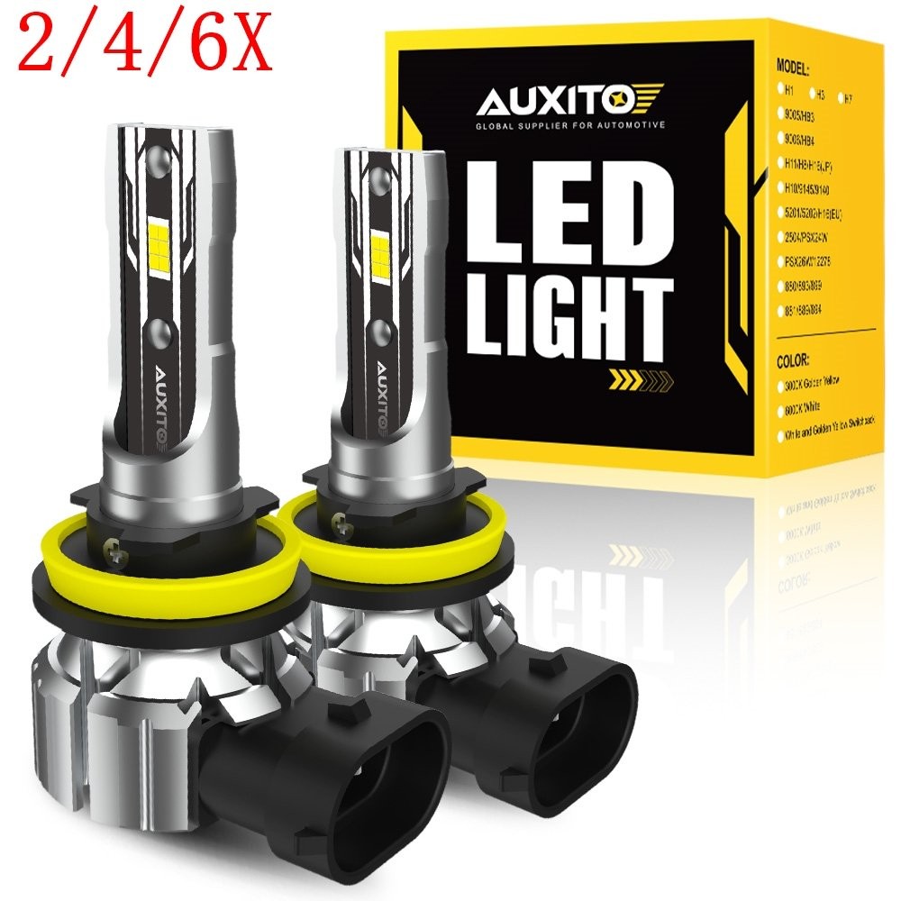 2/4/6X H11 LED Headlight Kit Low Beam Bulbs Super Bright 6500K White 24000LM