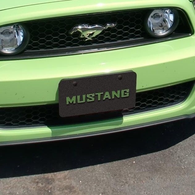“Cover It” System Vanity Show Plates Removable License Plate fits Ford Mustang
