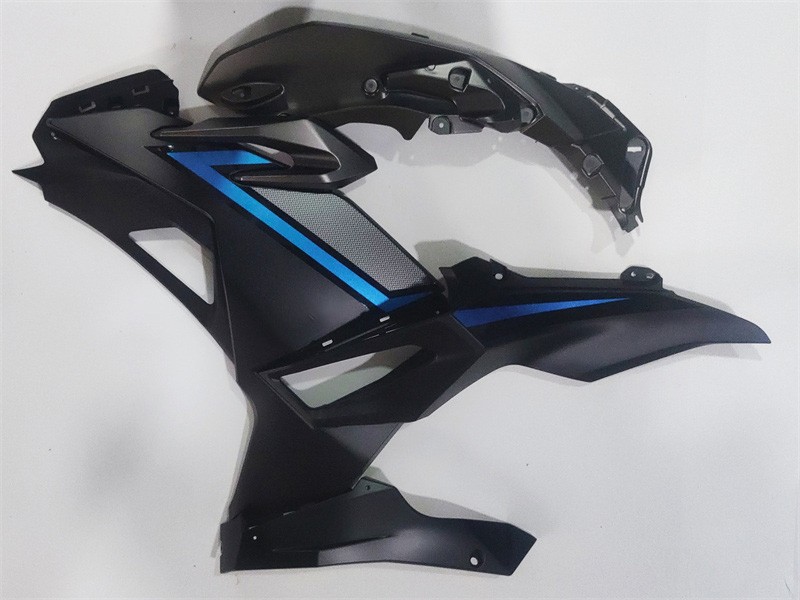 SWA Injection Black Fairing Fit for Kawasaki 2024 2026 NINJA 500 Kit a019