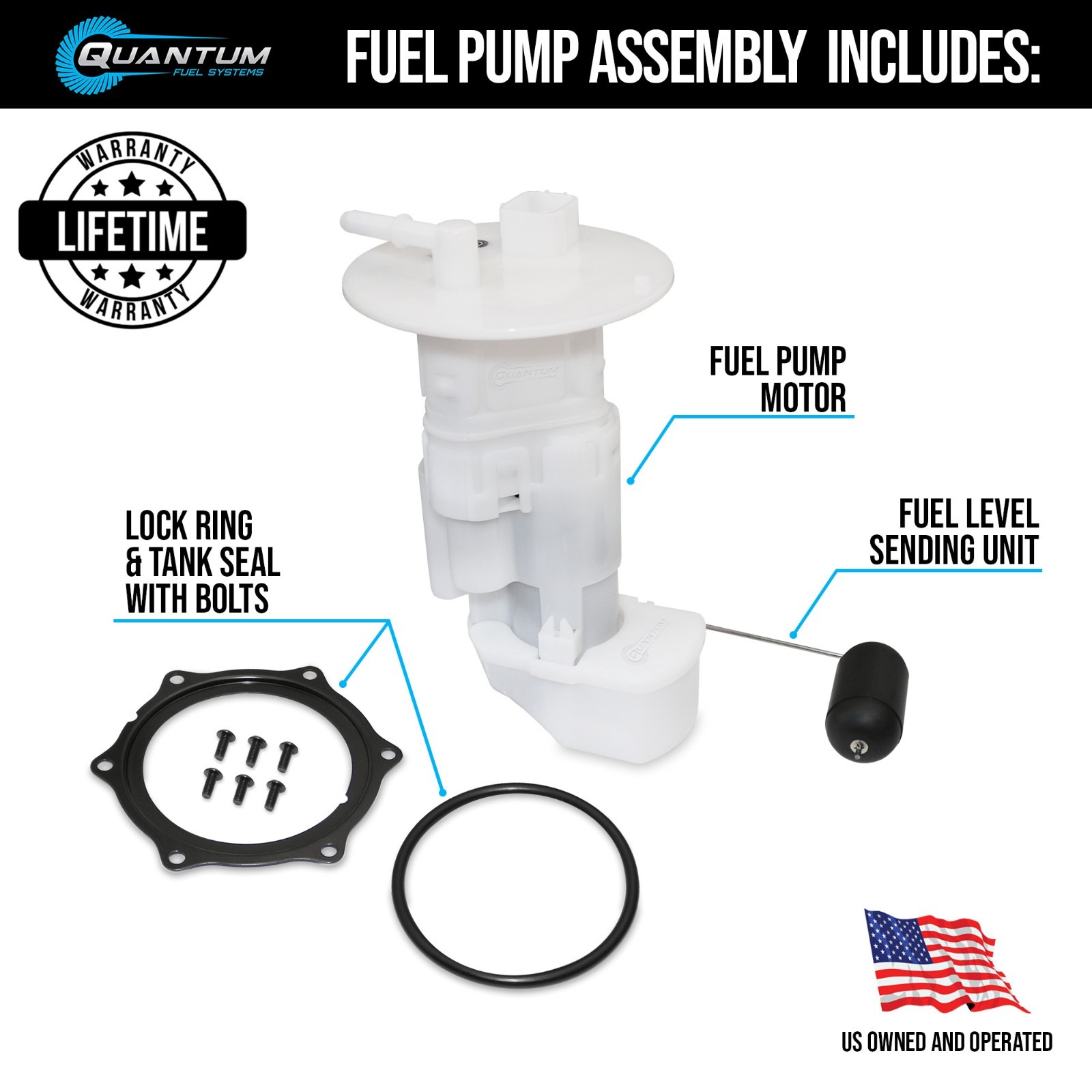 EFI Fuel Pump Module Assembly for 2008-2023 Kawasaki Brute Force 750 #49040-0717