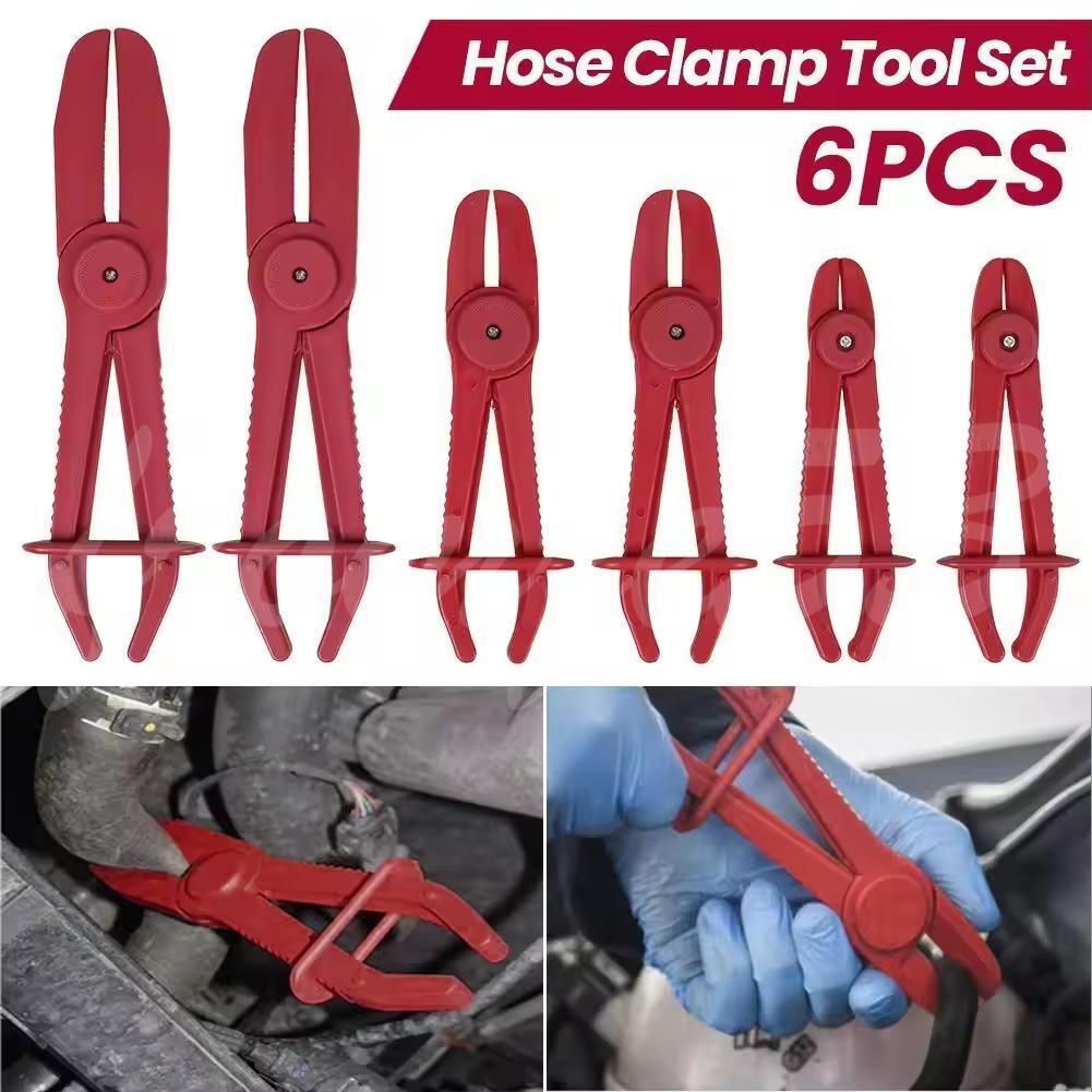 6Pcs Set Fuel Water Brake Line Pipe Pinch Off Pliers Flexible Hose Clamp Kit US