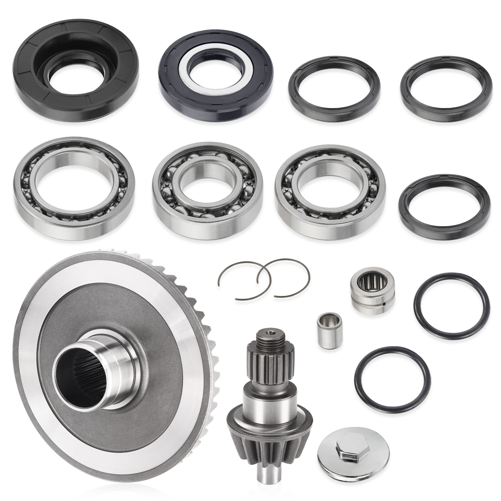Rear Diff. Final Drive Pinion Ring Gear Bearings For Honda Recon TRX250 TE TM