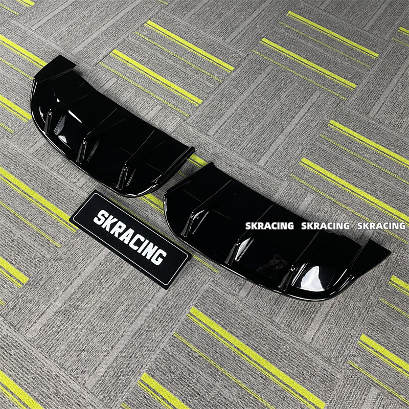 Fits For Ford Mustang Mach-E 2021-24 Black Rear Bumper Diffuser Lip Spoiler Kit