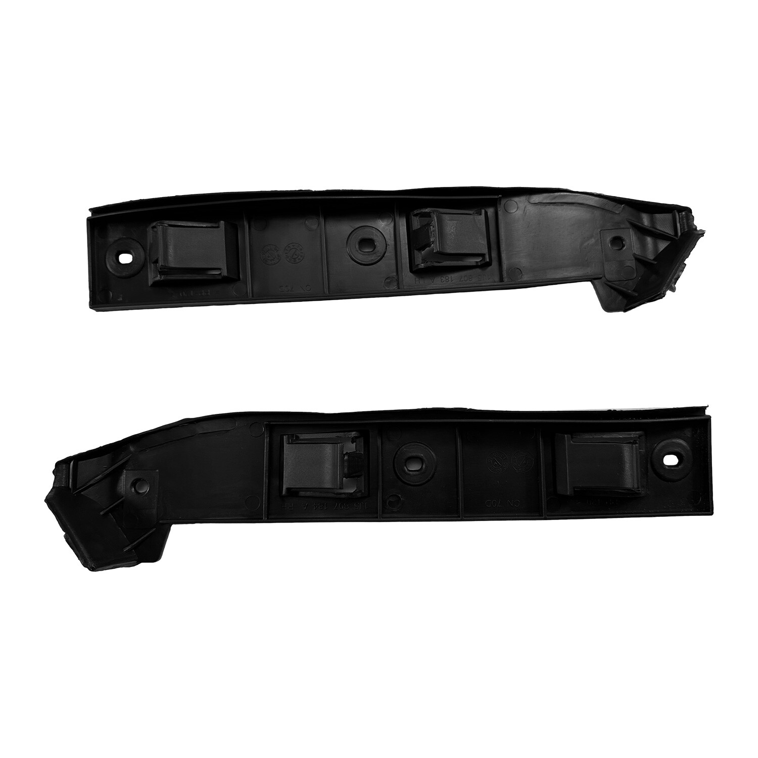 Pair Front Bumper Guide Mount Bracket For VW Jetta MK4 Bora 1999-2005 Black