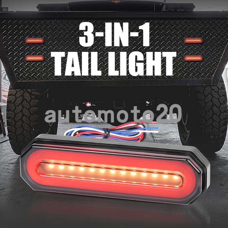 2X Sequential LED Strip Bar Turn Signal Stop Brake Tail Light DRL Truck Trailer