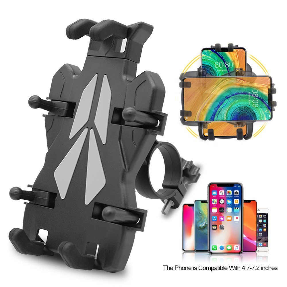 Universal Shockproof Phone Holder Mount 360 Rotation for Bike Motorcycle Scooter
