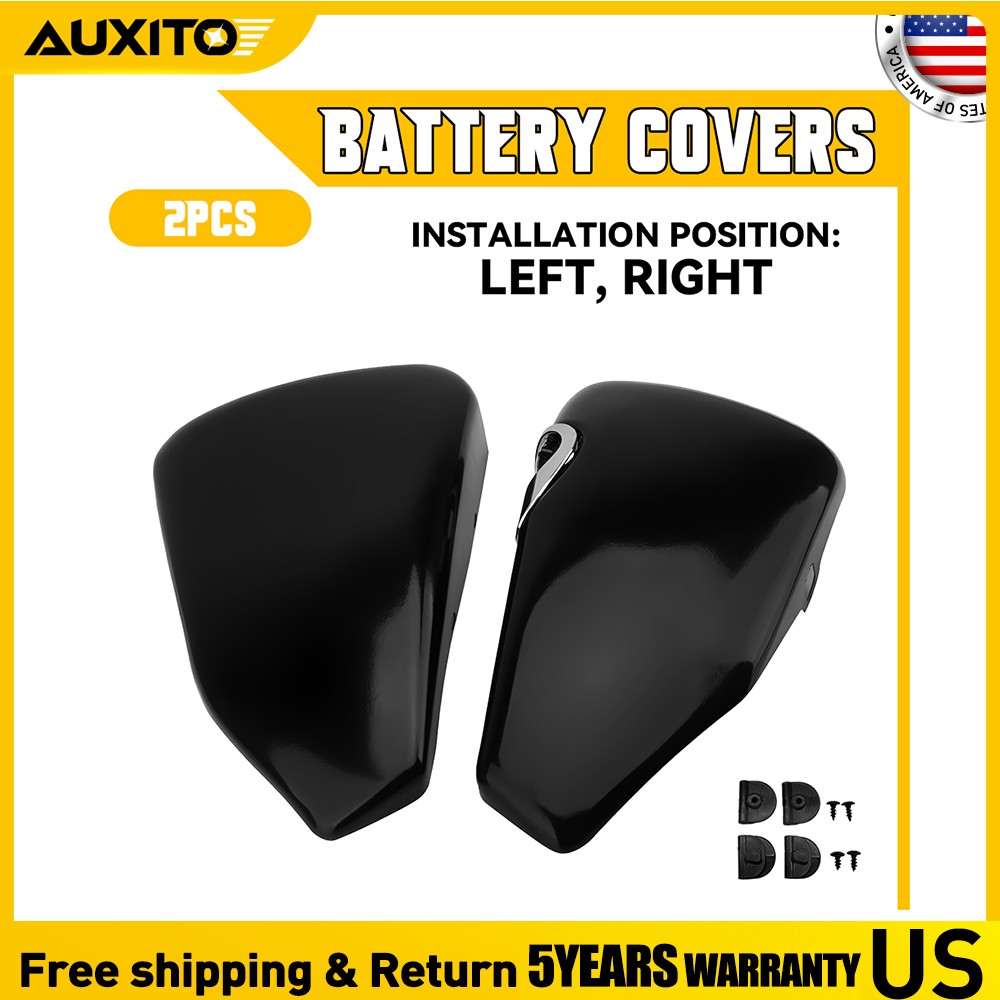 Battery Side Covers Left Right For Harley Sportster XL1200 XL883 Iron 883 14-22