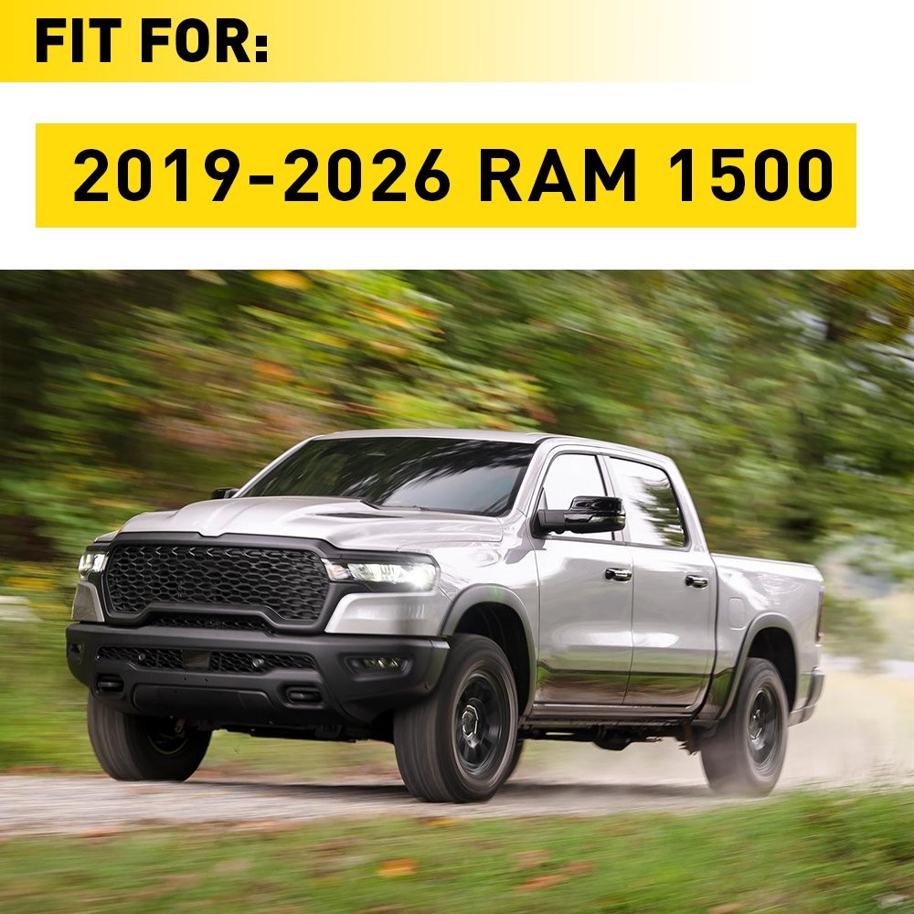 Front Right RH Side Door B-Pillar Applique Molding For 19-26 RAM 1500 68292928AC