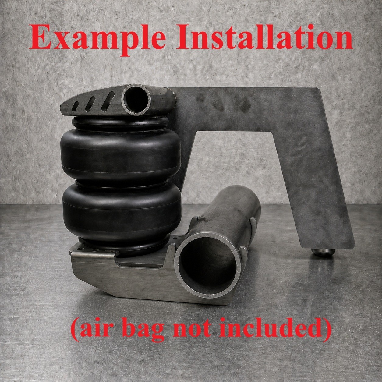 Rear Behind Axle Air Ride Brackets Upper Lower Kit Weld On Crossmember Universal