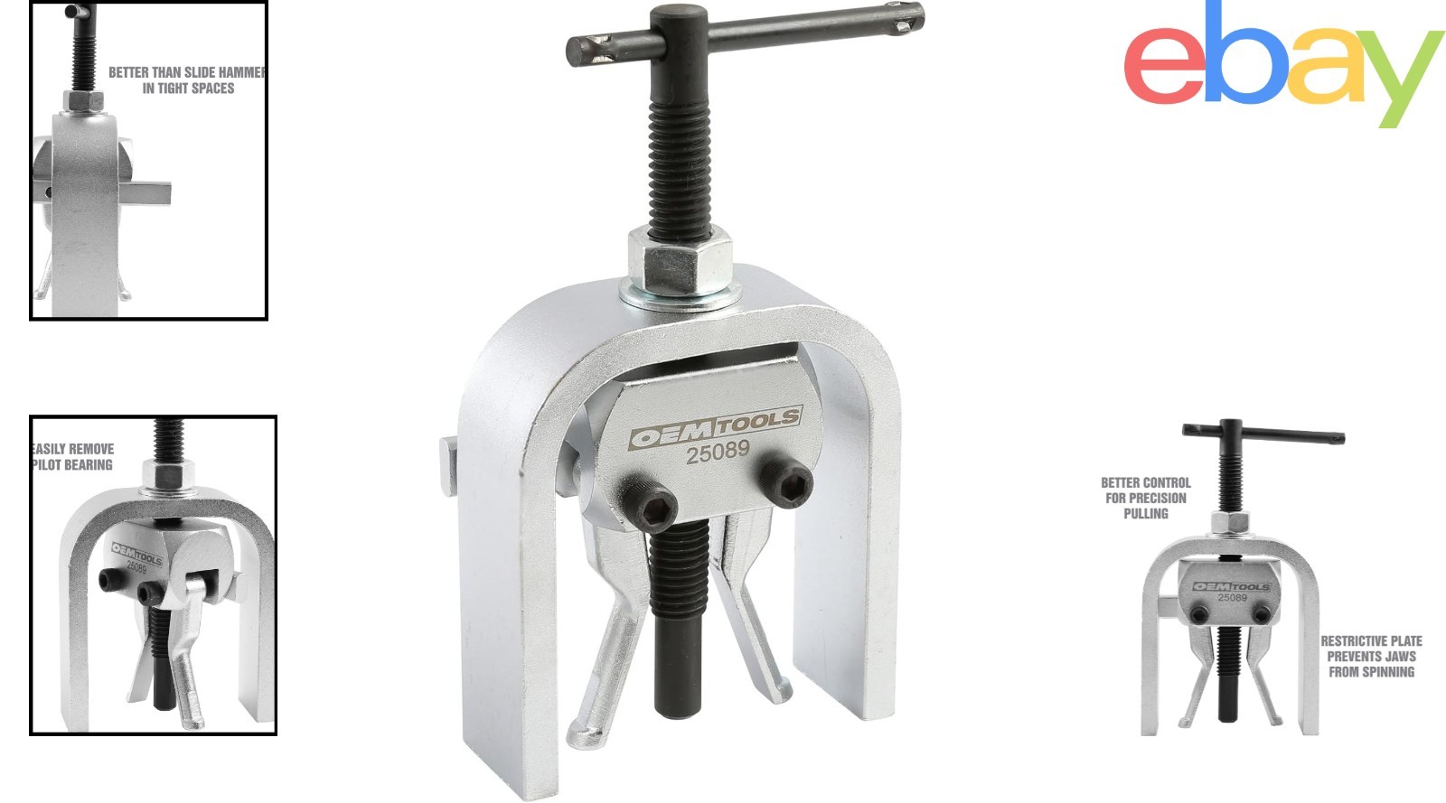 Compact Pilot Bearing Removal Tool with Dimensions 6.8 x 3.7 x 1.9 Inches
