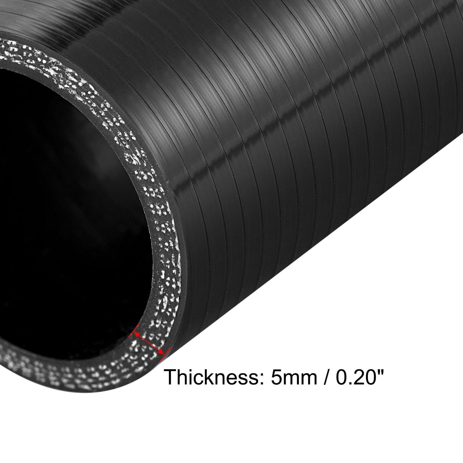 30mm 1.18″ ID Car Straight Silicone Coupler Turbo Pipe Replacement 76mm Black